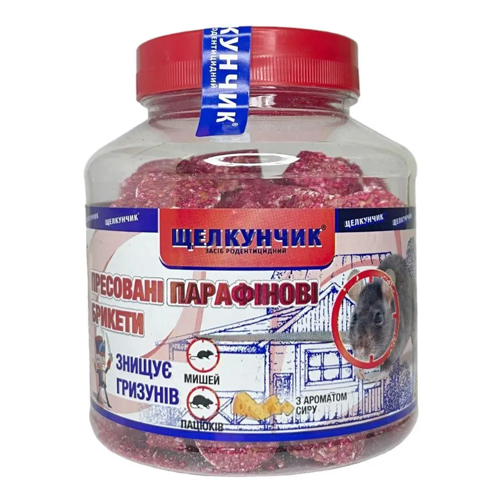 Пацюкова отрута Щелкунчик брикет ПЕТ 320г